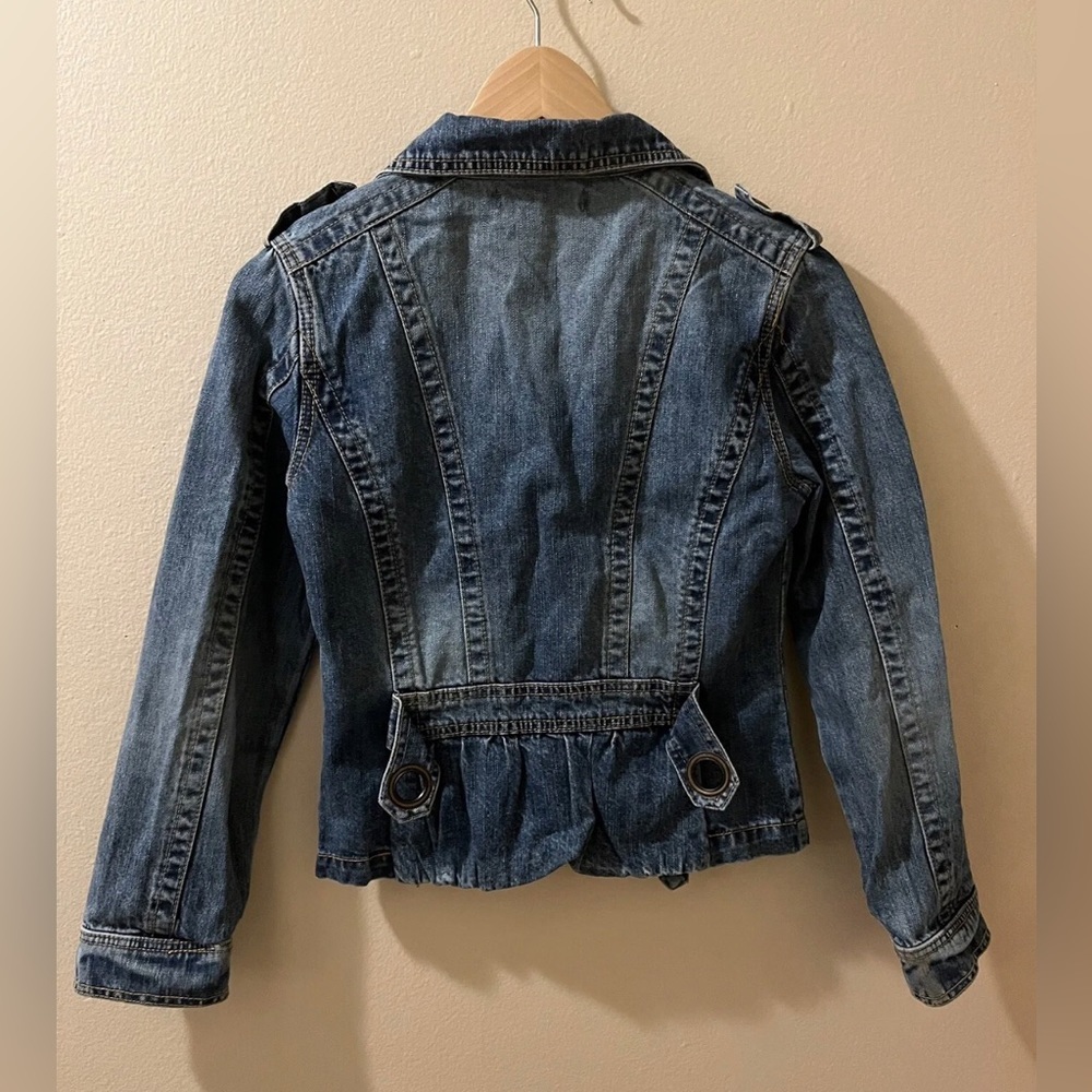 LA Girls Women’s Denim Jeans Blue Jacket Size 15 - Picture 7 of 12